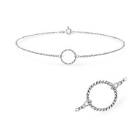 Round Silver Anklet ANK-578